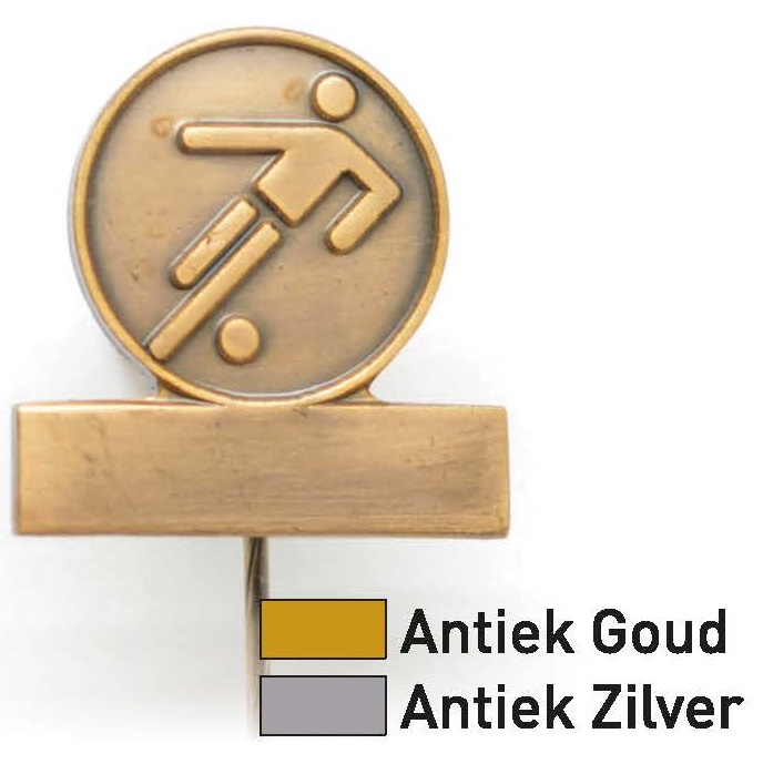 Voetbal 02 Jubileumspeldje Artnr. 63